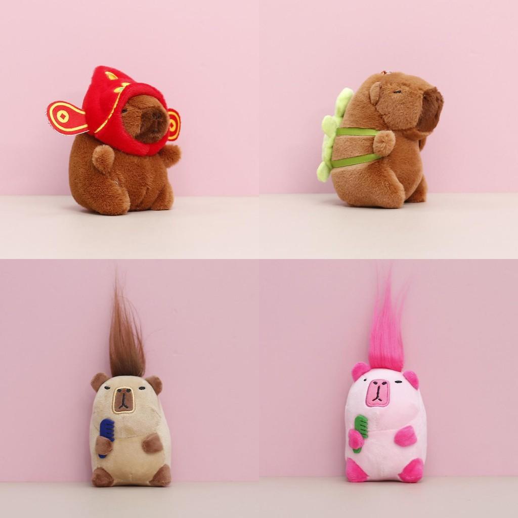 Keychain Girls Capybara Children Backpack Decorative Pendant Gift Plush Toy