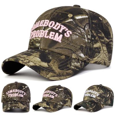 Unisex Somebody'S Problem Embroidery Baseball Caps Spring Autumn Outdoor Adjustable Casual Hats Sunscreen Hat Sports Cap