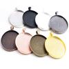 5 Stück Passend für 30x40mm Ovalen Cabochon Leere Fassung Schale Tablett DIY Schmuckherstellung Zubehör für Halsketten Schlüsselanhänger Charms