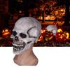 Scary Skull Mask with Movable Jaw Flexible Latex Halloween Costume Party Props Cosplay Accessory