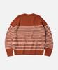 FRIZMWORKS Wool Stripe Relax Knit _ Brick