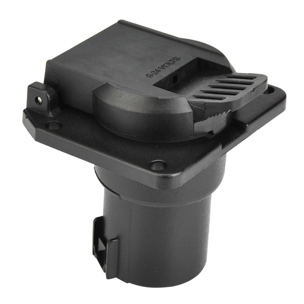 12V-24V 7-pins bil elektrisk kontakt tilhengerkontakt adapterplugg for campingvogn tilhenger