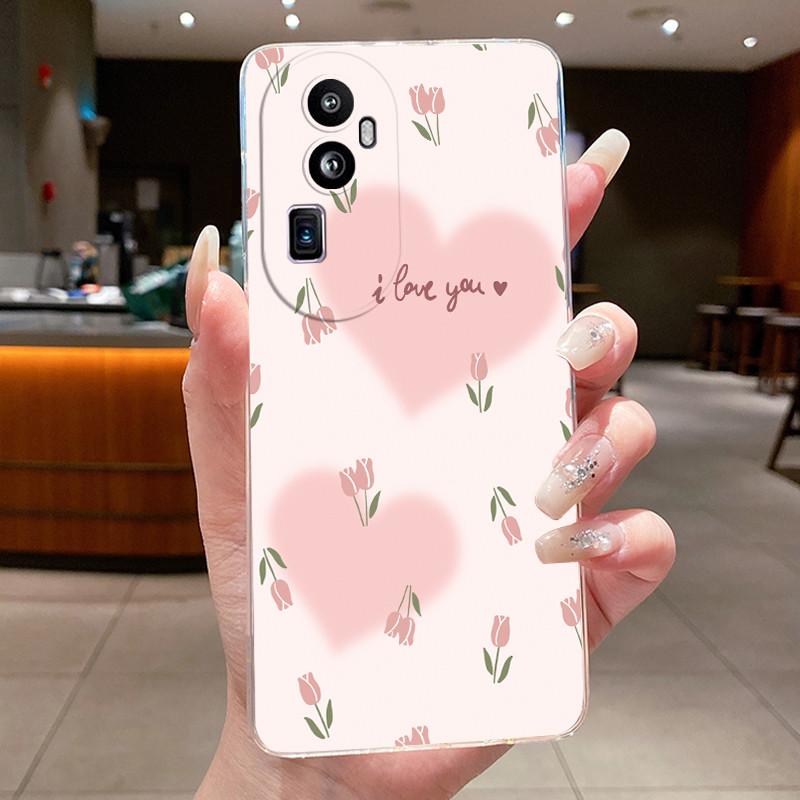Für OPPO Reno 10 Pro Plus Pro+ Hülle Klar Luxus Mode Schmetterlingsblumen Weiches TPU Silikon Jelly Handyhülle Rückabdeckung