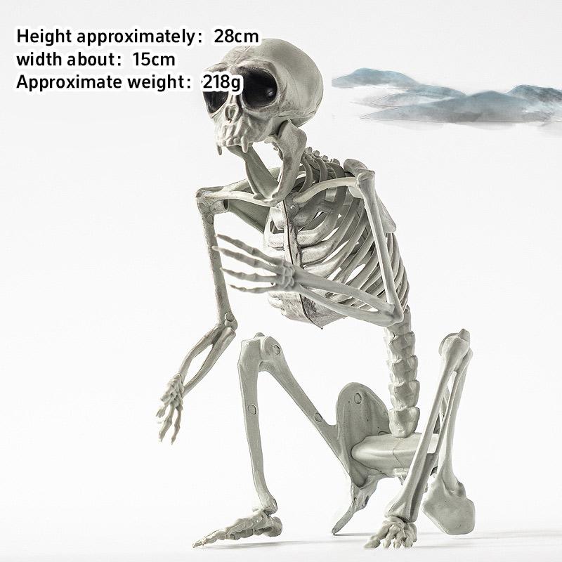 New Halloween Dog Skeleton Decoration Spooky Skeleton Animal Puppy Bones Skeleton Decoration For Halloween Indoor Outdoor