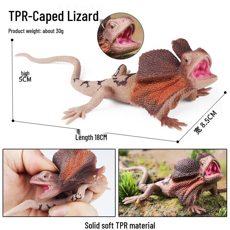Soft Glue Decompression Prank Insect Toy: Lizard & Chameleon Models