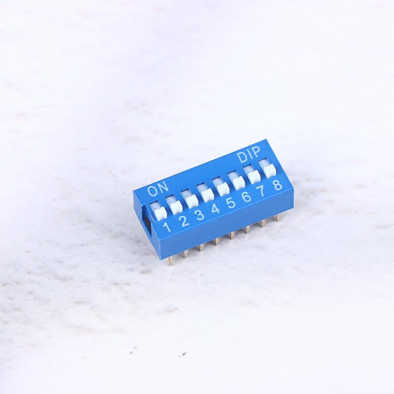 10Pcs Slide Type Switch Module 1 2 3 4 5 6 7 8 10Pin Dip Switch Kit 2.54Mm Toggle Switch Blue Snap Switches