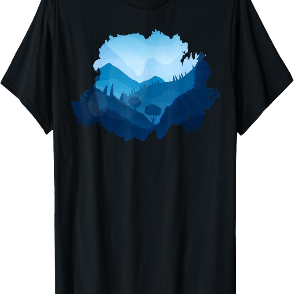 Berg, Natur Bäume und Wald T-Shirt(13)
