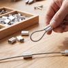 100 Pcs Cable Crimp Sleeve Silver Aluminum Crimping   Sleeve for 3Celsius16 Inch Wire Rope