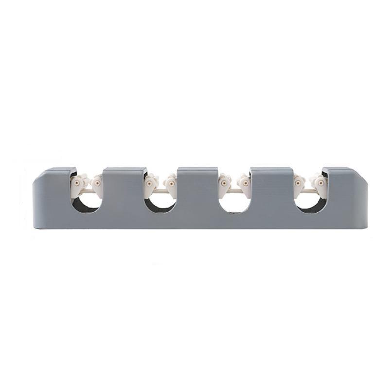 Wall Mounted Mop Holder Multi-Functional Broom Hanger Shelf Home Kitchen Storage Bathroom Suction Hanging Pipe Traceless Hooks