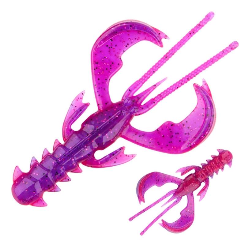 10Pcs/pack Simulation Prawns Shrimp Fishing Tackle Lures Baits Soft Crawfish Soft Shrimp Lures Baits Soft Lures Worms