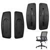 1Pair Fixed/Sliding Mount Office Chair Replacement Armrest  for Single Person Chair