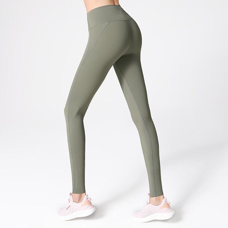 CAMEL Women's High-Waist Seamless Yoga Fitness Leggings