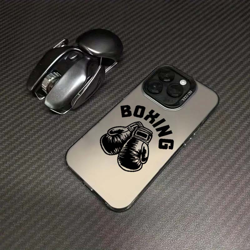 Power Boxing Champion Themed Phone Case For Iphone 17 Air 16 16e 15plus 14 13 12 11 Pro Max Luxury Shockproof Protective Cover
