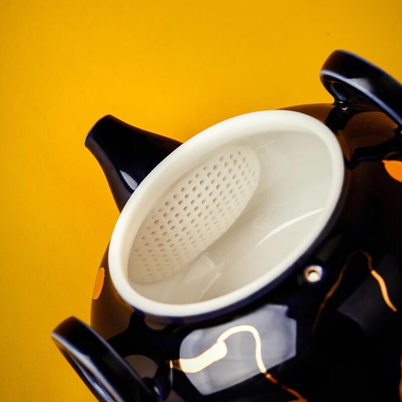 Wanquiantang Sapphire Glaze Travel Tea Set