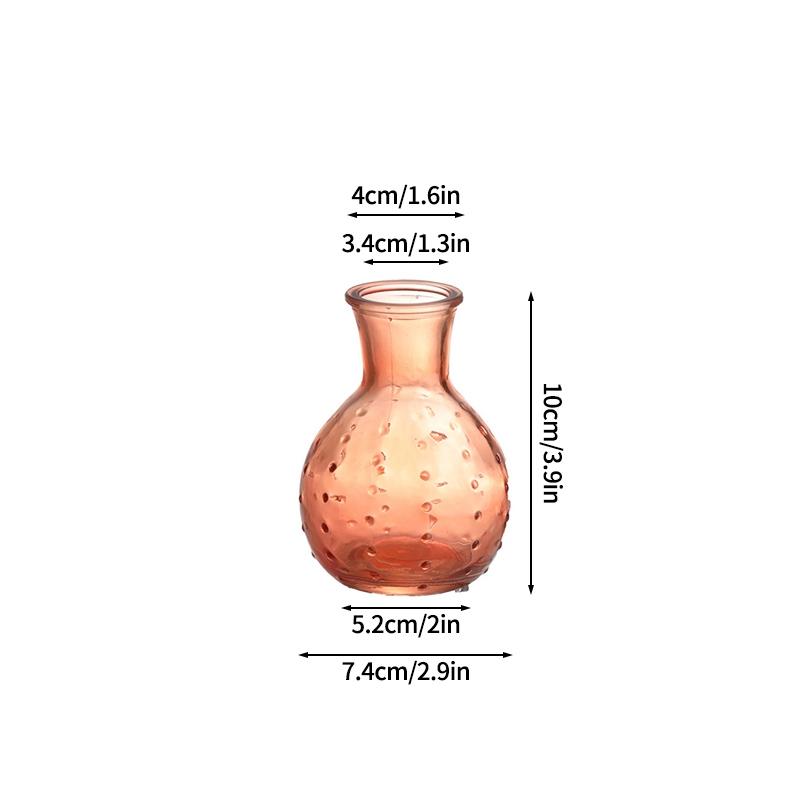 Mini Glass Flower Vases Clear Vases Hydroponic Flower Bottles Desk Accessories Wedding Vases Ornament Home Decor