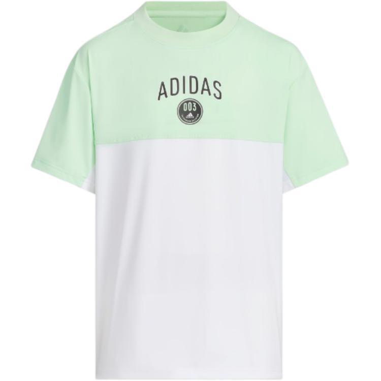 Adidas T Shirt White/Bright Yellow Kids  JI9785 164