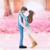 Miniatur Paar Figur Mikrolandschaft Ornament Zubehör Haushalt für Weihnachten Valentinstag Party Dekorationen