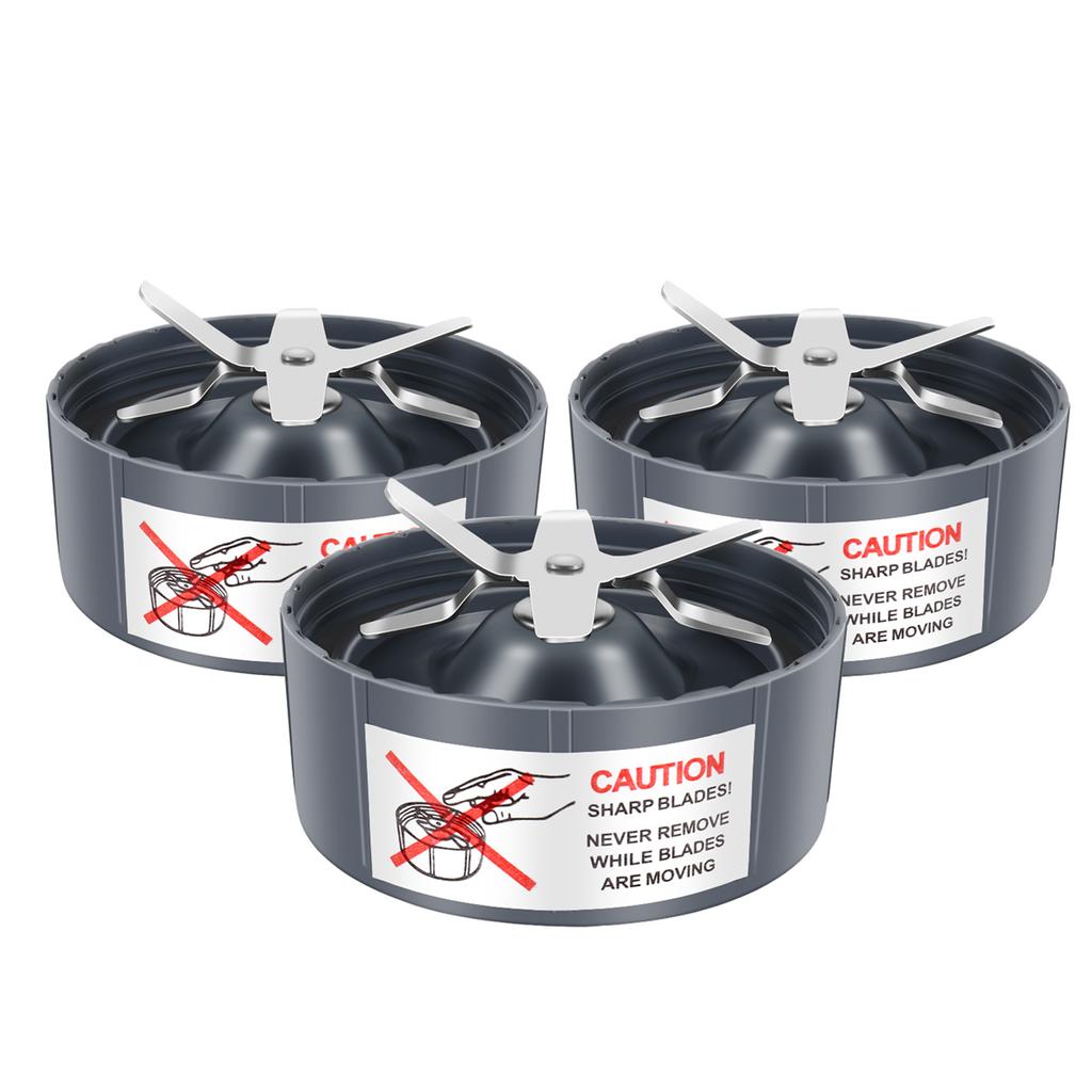 3 Pieces Replacement Extractor Blade for Nutribullet 600W/ 900W Models Replacement Parts Blade