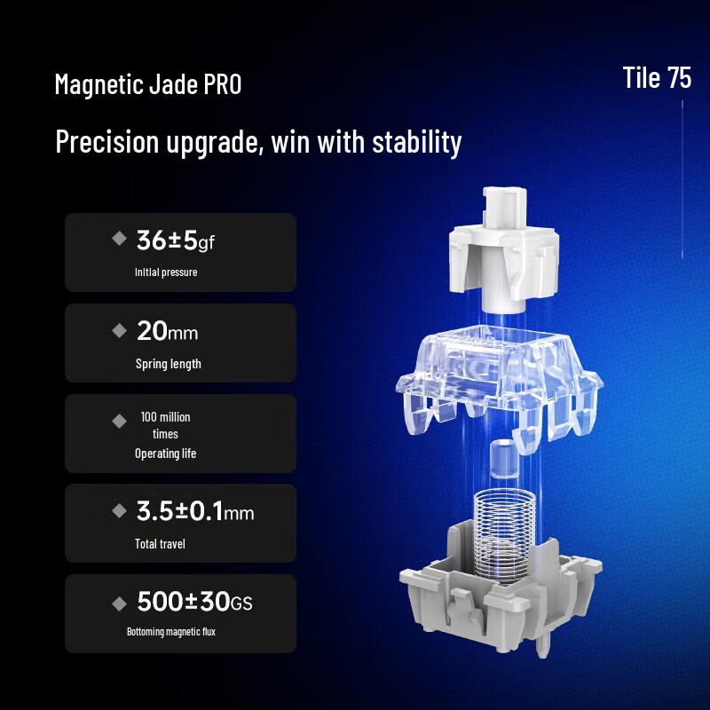 GravaStar Valhalla 75 Magnetic Switch Gaming Keyboard