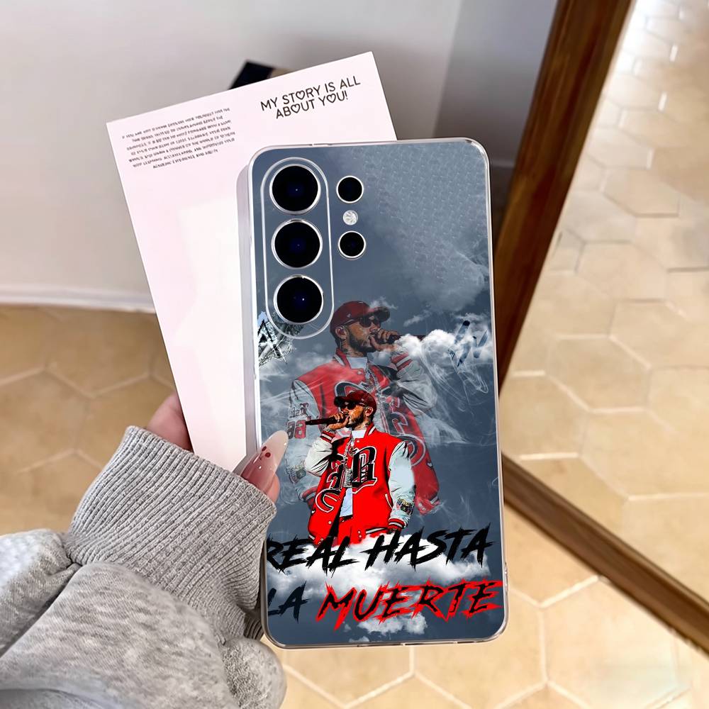 Anuel AA-Real Hasta La Muerte Handyhülle Für Samsung S25,S24,S21,S22,S23,S30,Ultra,S20,Plus,Fe,Note,10,9,5G Transparente Hülle
