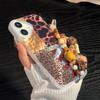 Náramek Řetízek Malovaný Kryt na Telefon Pro iPhone 16 11 12 13 14 pro 12 14 16 Pro 14 16 Pro Max Roztomilý Vzor Tvrdý Kryt Se Šňůrkou