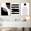 Bohemian Abstract Wall Art Poster Black Canvas Painting Living Room Interior Painting Room Decoration Nordic Home Style Picture