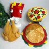 Halloween Performance Burger Hat Festival Pizza Funny Party Fries Hat Thanksgiving Roast Chicken Leg Hat