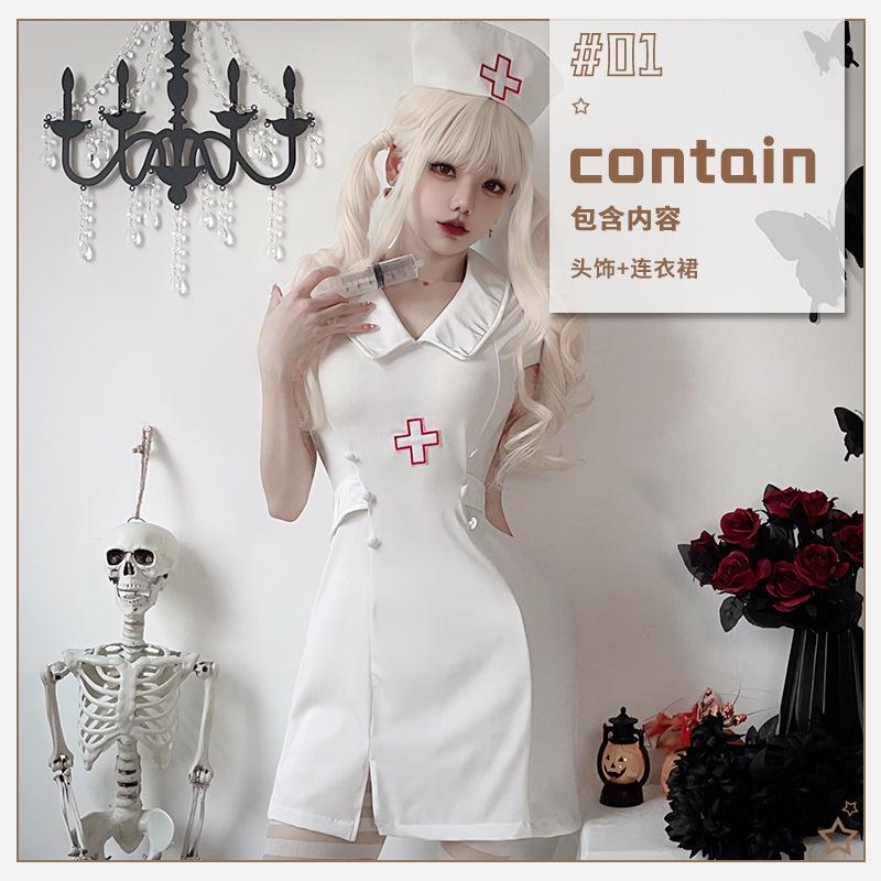 Halloween adult costumes cosplay Nurse Uniform Plus Size Sexy Doctor Cosplay Uniform Party cos Clothing
