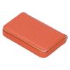 Vis visitkortsetui med magnetlås Bärbar namnkortshållare Gåva för män kvinnor Orange 001#