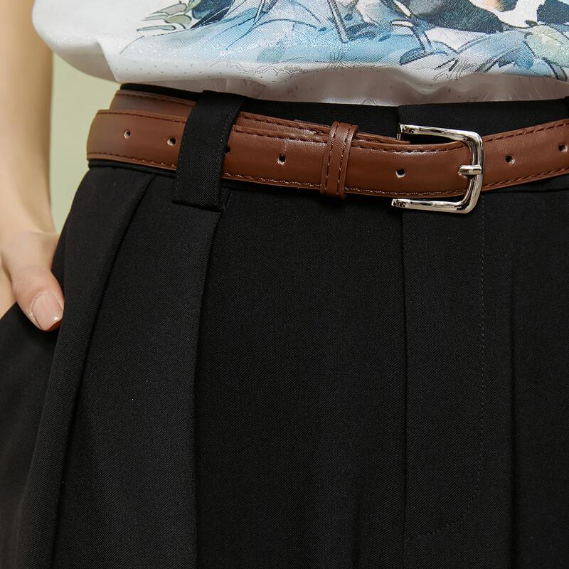 Women's High-Waist Loose Fit Casual Suit Trousers