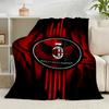 1PC Ac Football Club Flannel Blanket Gift, Suitable for Both Men And Women, Soft Ideal for Beds And Sofa, Birthday Or Christmas Gift
