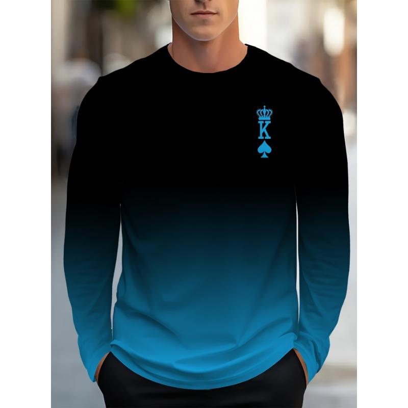 

Мужская повседневная спортивная футболка с коротким рукавом - Летняя градиентная расцветка XL