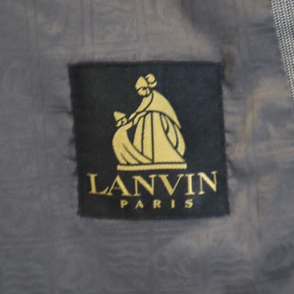 LANVIN wool blend suit Setup R50-46 Gray Men's Used