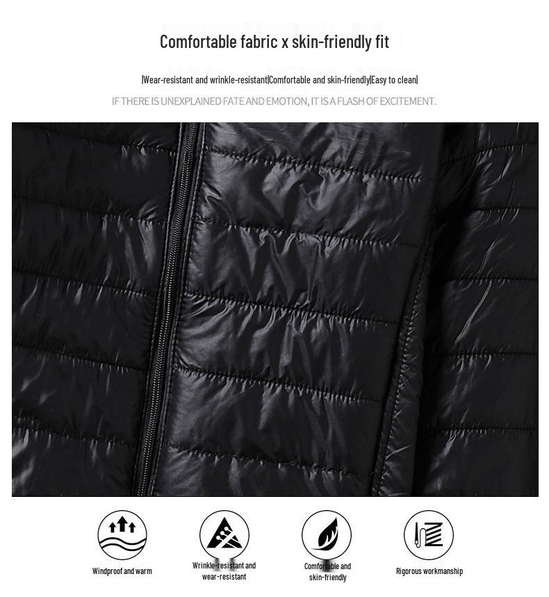 Herren Kapuzenjacke Minimalistisch Baumwolle - Trendige Kurze Einfarbige Lässige Oberbekleidung