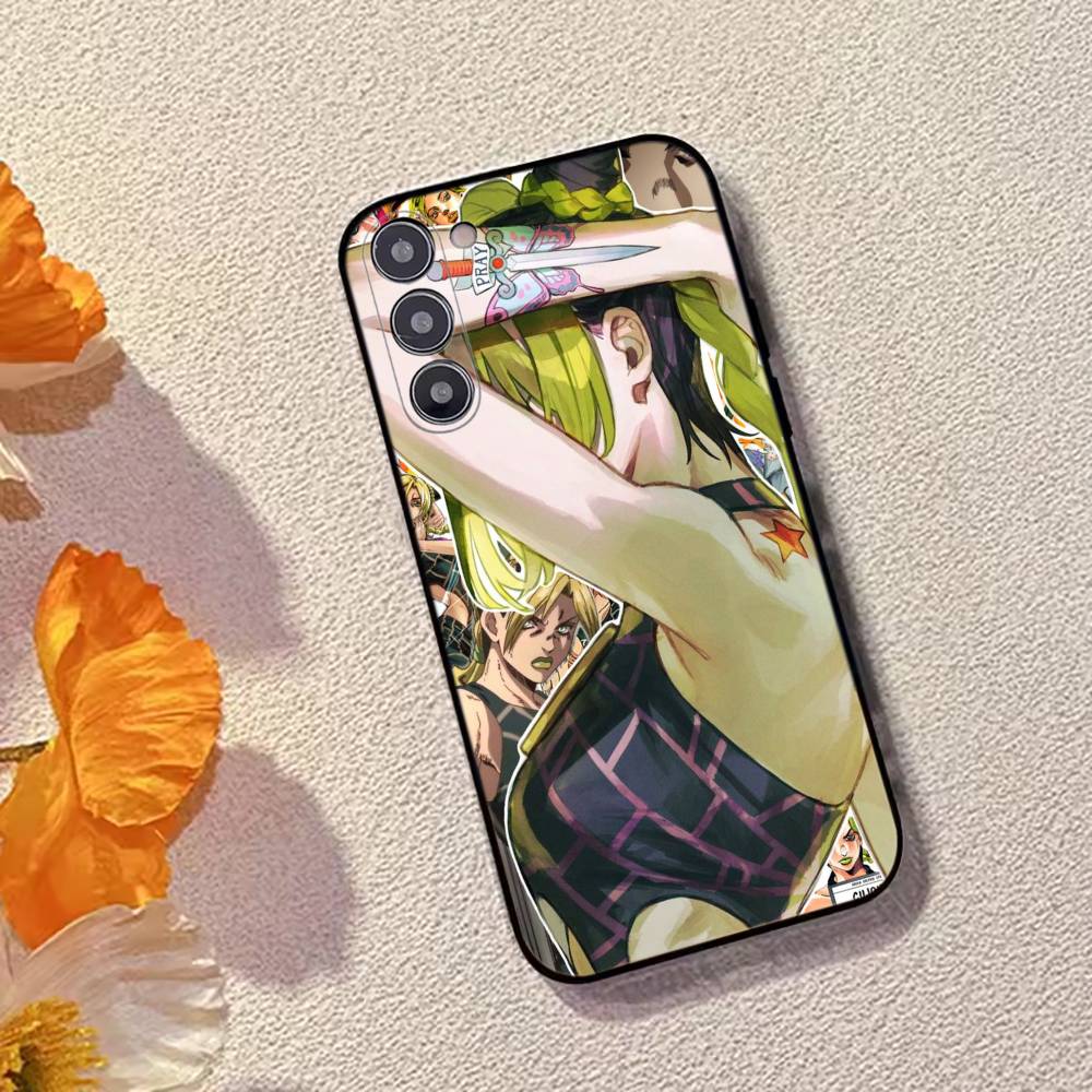 Anime J-JOJO Cool Cujoh Jolyne Phone Case Silicone Soft For Samsung Galaxy A73,A72,A71,A70,A53,A52,A51