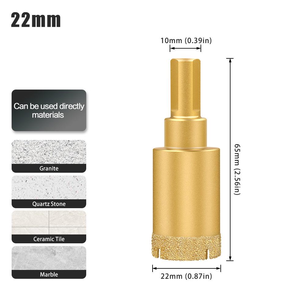 Multifunctional Dry Tile Drill Bit for Marble, Granite, Glass, and Vitrified Tile