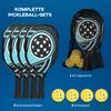 Pickleball Paddles Set with 4 Rackets for Beginner Recreational Players
