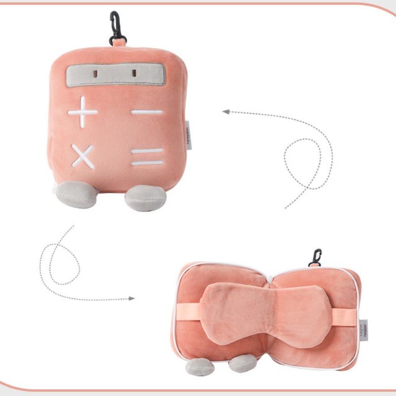 

Подушка с маской для глаз, мультяшная милая подушка с маской для глаз, сумка, подушка 2-в-1, портативная дорожная подушка, деформирующая подушка