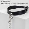Emoi Collar Human SM Lead Choker Landmine Cosplay Accessories Stylish Cute Bell Chain Hanging Ring PU Choker Adjustable For Beginners SM Goods SM Play