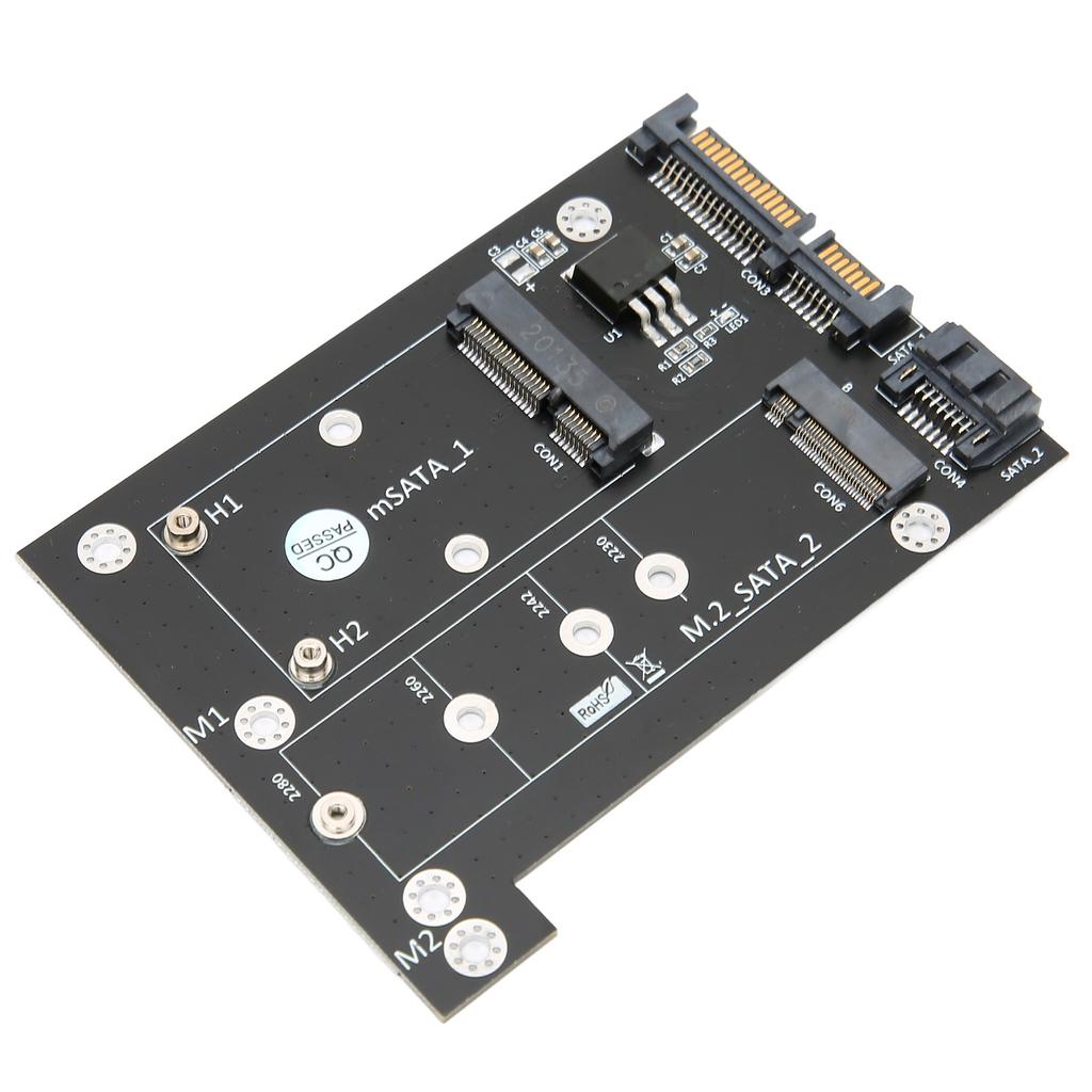 Adapter Card MSATA M.2 NGFF SSD To Dual SATA3 Fast Reading Speed Converter Computer Accessories