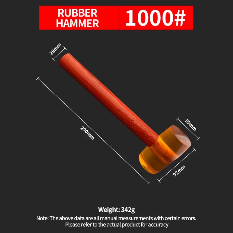 Multifunctional Rubber Hammer Professional Carpenter Floor Ceramic Tile Installation Fiberglass Hand Tools