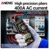 ANENG MT87 1999 Counts Clamp Multimeter AC/DC 600V Voltage 400A Current Resistance Tester with Data Hold Digital Clamp Meter 6