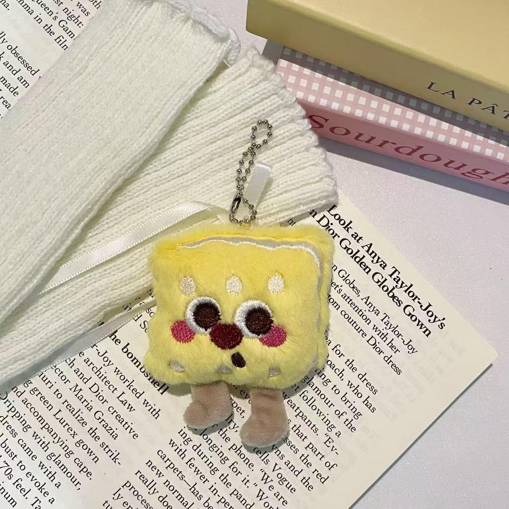 Adorable Double-Layer Cartoon Hamburger Bun Plush Hairpin for Babies