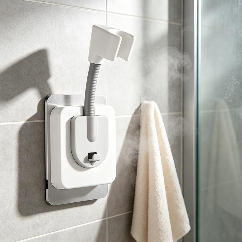 Adjustable Shower Head Holder With 360 Degree Rotation Compatible With Most Shower Heads Easy To Install Requiring No Drilling
