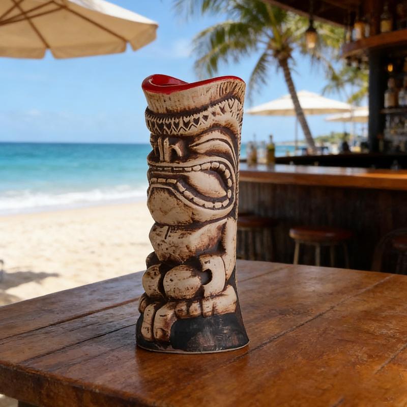 Personality Easter Island Mugs Hawaii Cocktail Glass Martini Ceramic Mugs Party Creative Tiki Bar Mug Home Decor Halloween Gift