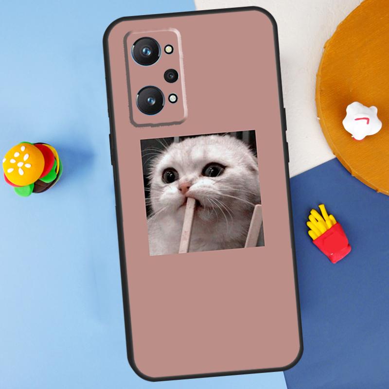 

Розовый Эстетичный Милый Кот Животное Для Realme GT7 Pro GT 6T 6 5 C67 C61 C55 C53 C51 C21Y C25S C75 10 11 12 13 14 Pro Plus Чехол Realme C31