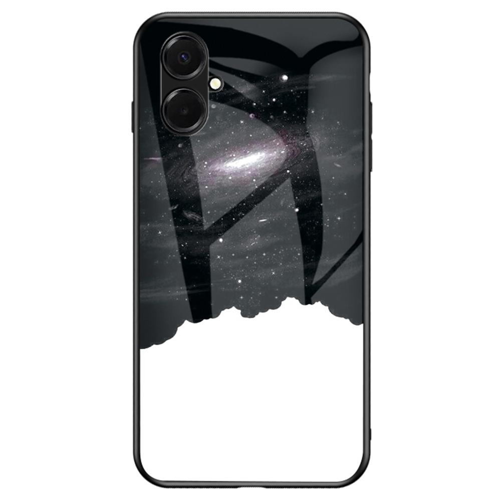 For Samsung Galaxy A07 4G Case Starry Sky Pattern Tempered Glass Phone Cover