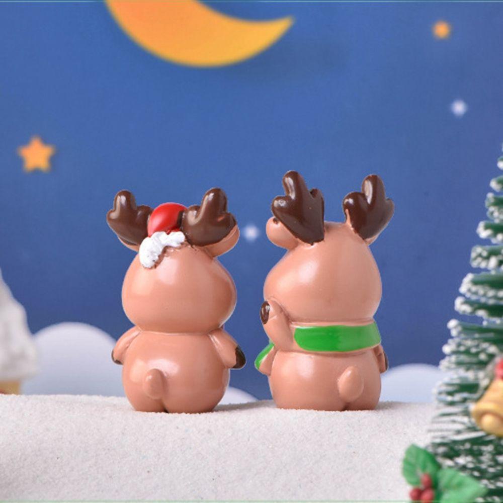 Decor Elk Series Resin Elk  Decoration Micro Landscape Decoration Supplies Christmas Decoration
