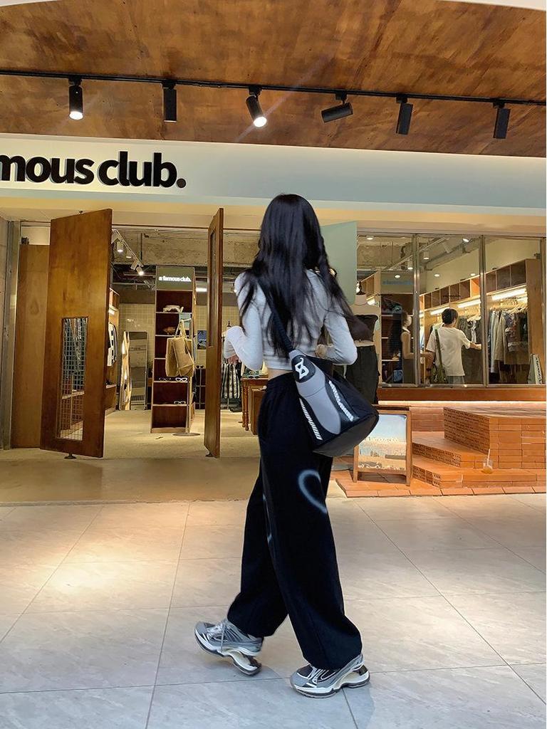 Women's High-Waist Slimming Love Heart Sports Pants - Trendy Spring/Summer Straight Casuals