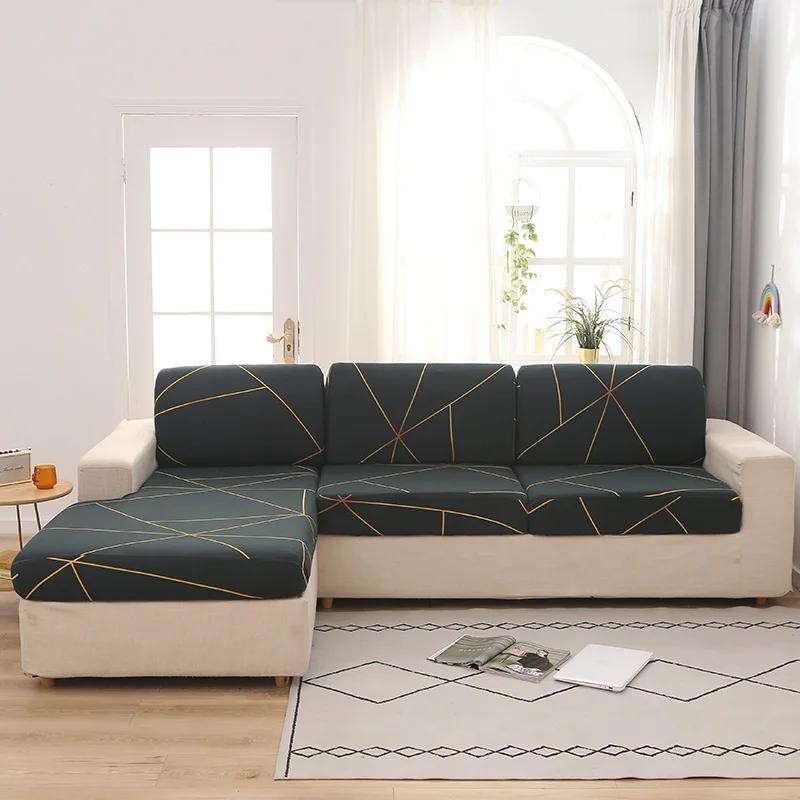 Elastic Sofa Cushion Cover Anti-Dust Sofa Cover For Living Room Pets Kids Seat Cover Chaise Longue Corner L Shape Sofa Slipcover